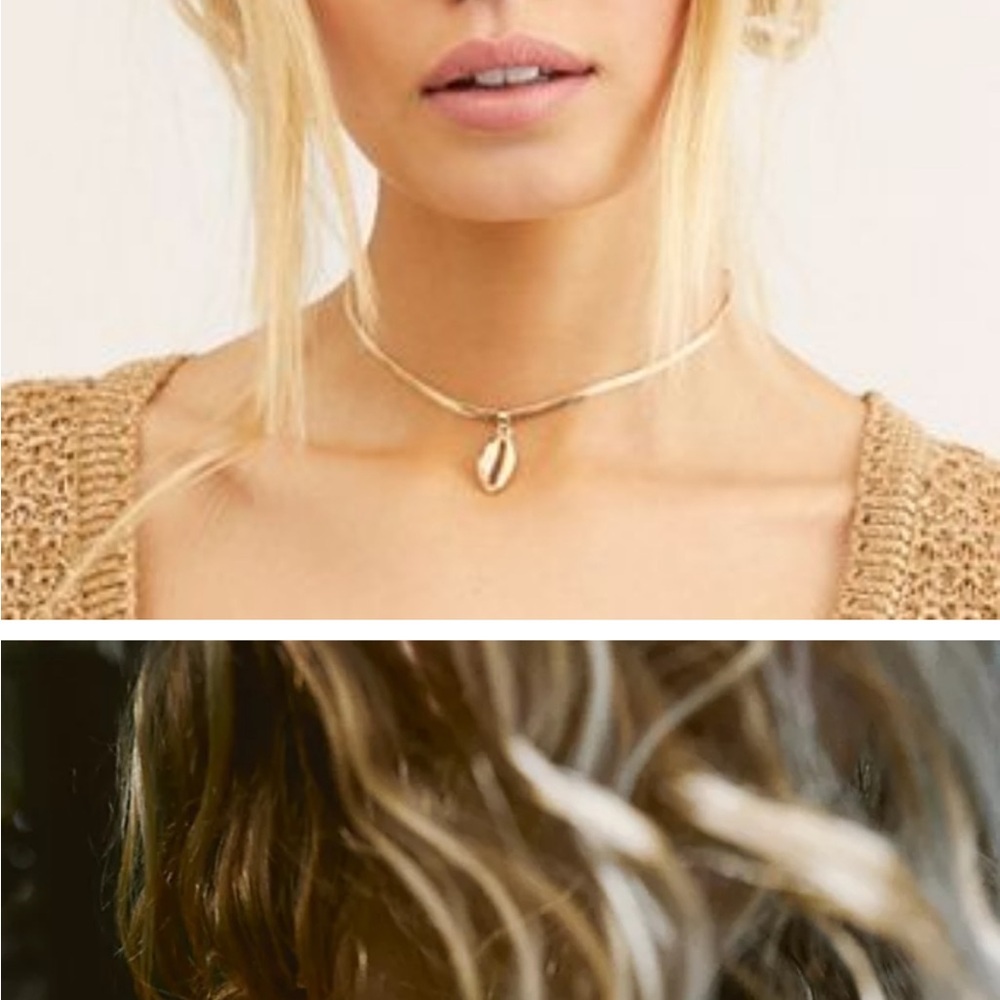 Free People Bali Babe Gold Cowrie Shell Necklace